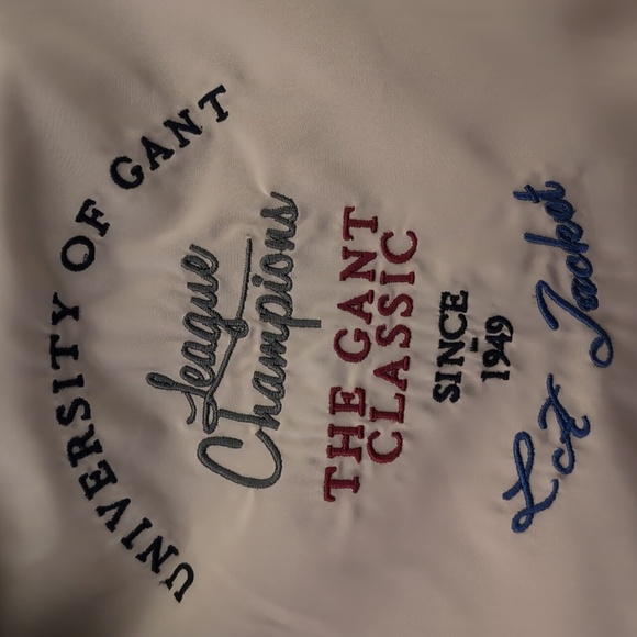 The Gant Classic Men's XL Beige Harrington Preppy College Jacket . - Picture 10 of 16